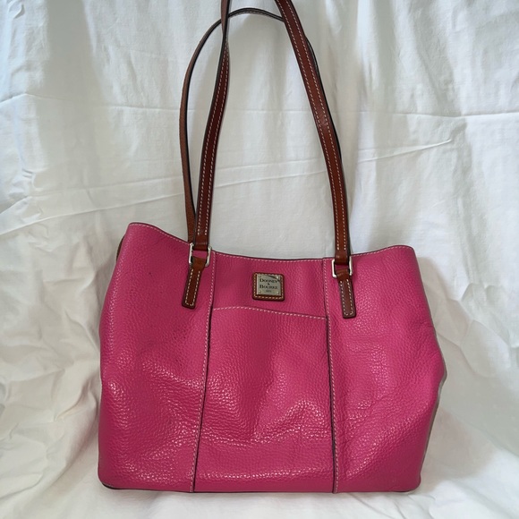 Dooney & Bourke Pebble Grain Small Lexington Fuchsia - Picture 2 of 9